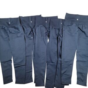 Halara Lot of 5 Seamless Flow High Waist Tummy Control Lift Leggings M 7/8 Navy